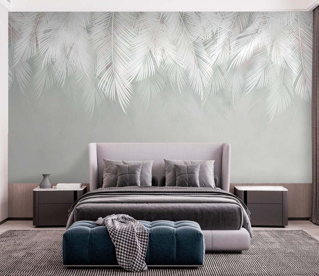 Ramuri albe de palmier — interior 6