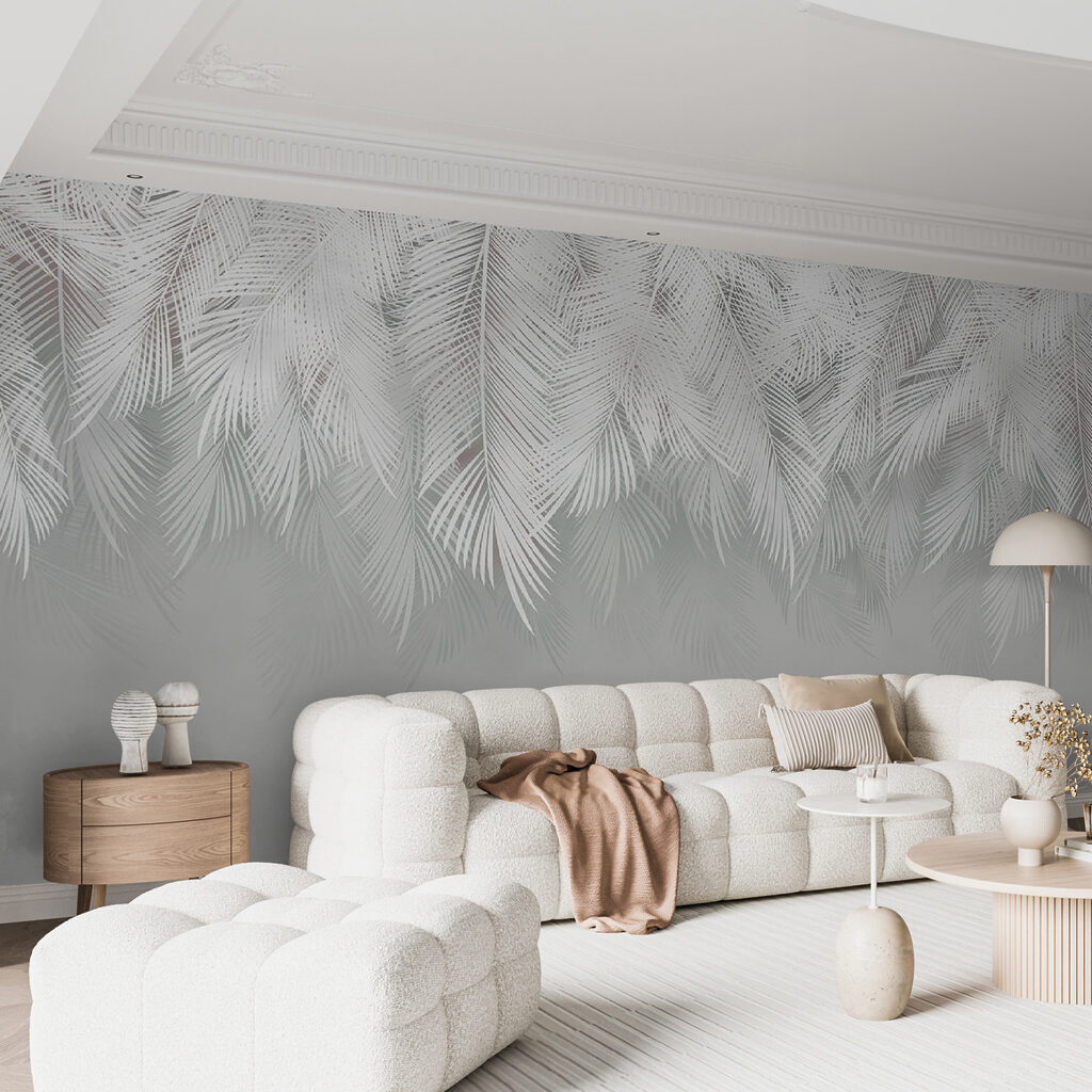 Ramuri albe de palmier — interior 10