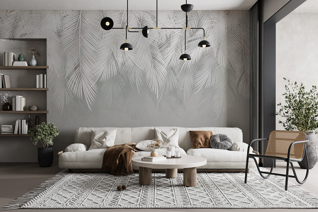 Ramuri albe de palmier — interior 11