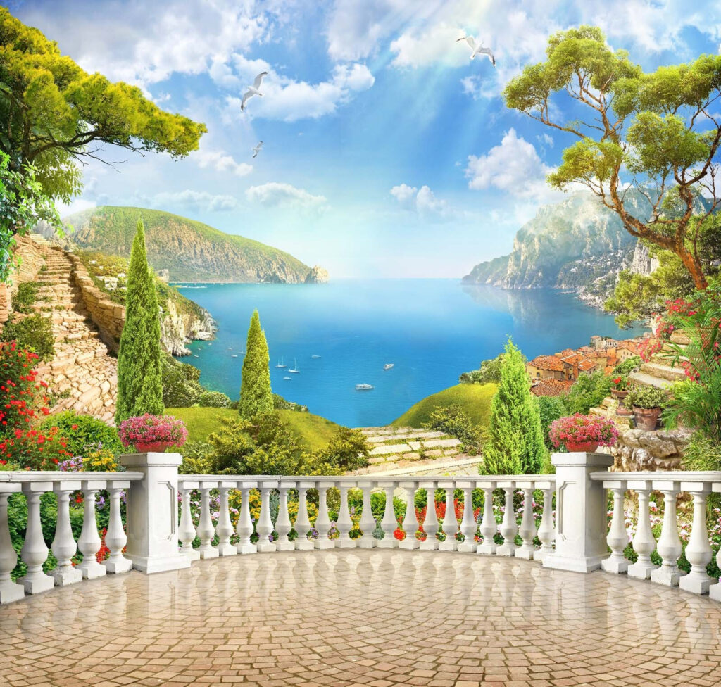 Balcon spre golf — design complet