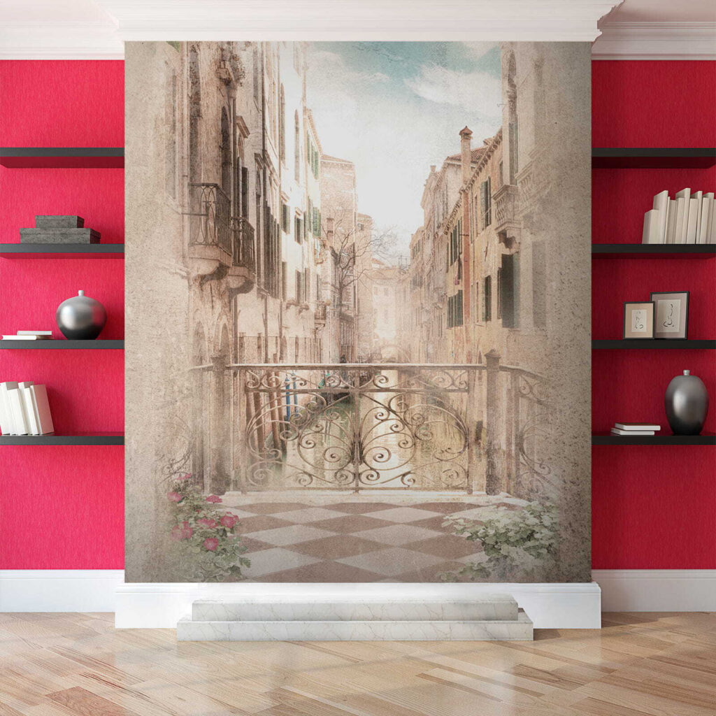 Balcon în acuarelă veche — interior 4