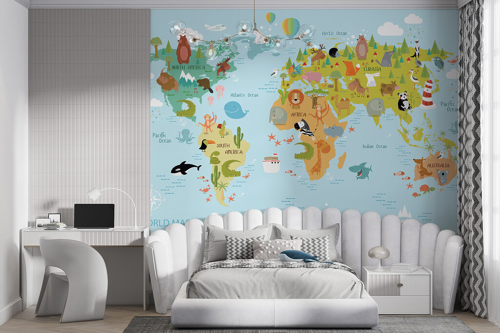 Harta lumii cu animale — interior 10
