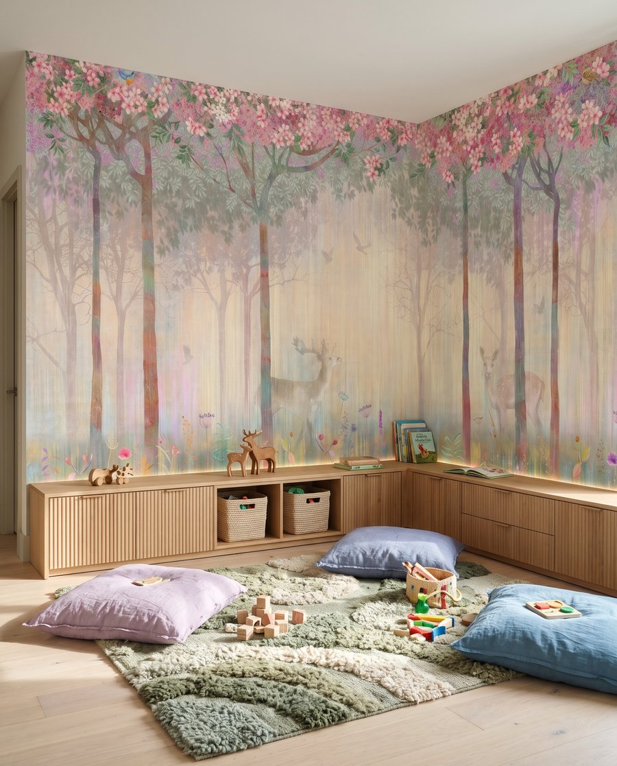 Cerb printre flori — interior 3