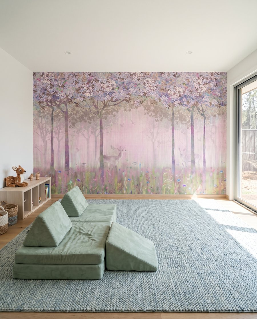 Cerb printre flori — interior 1