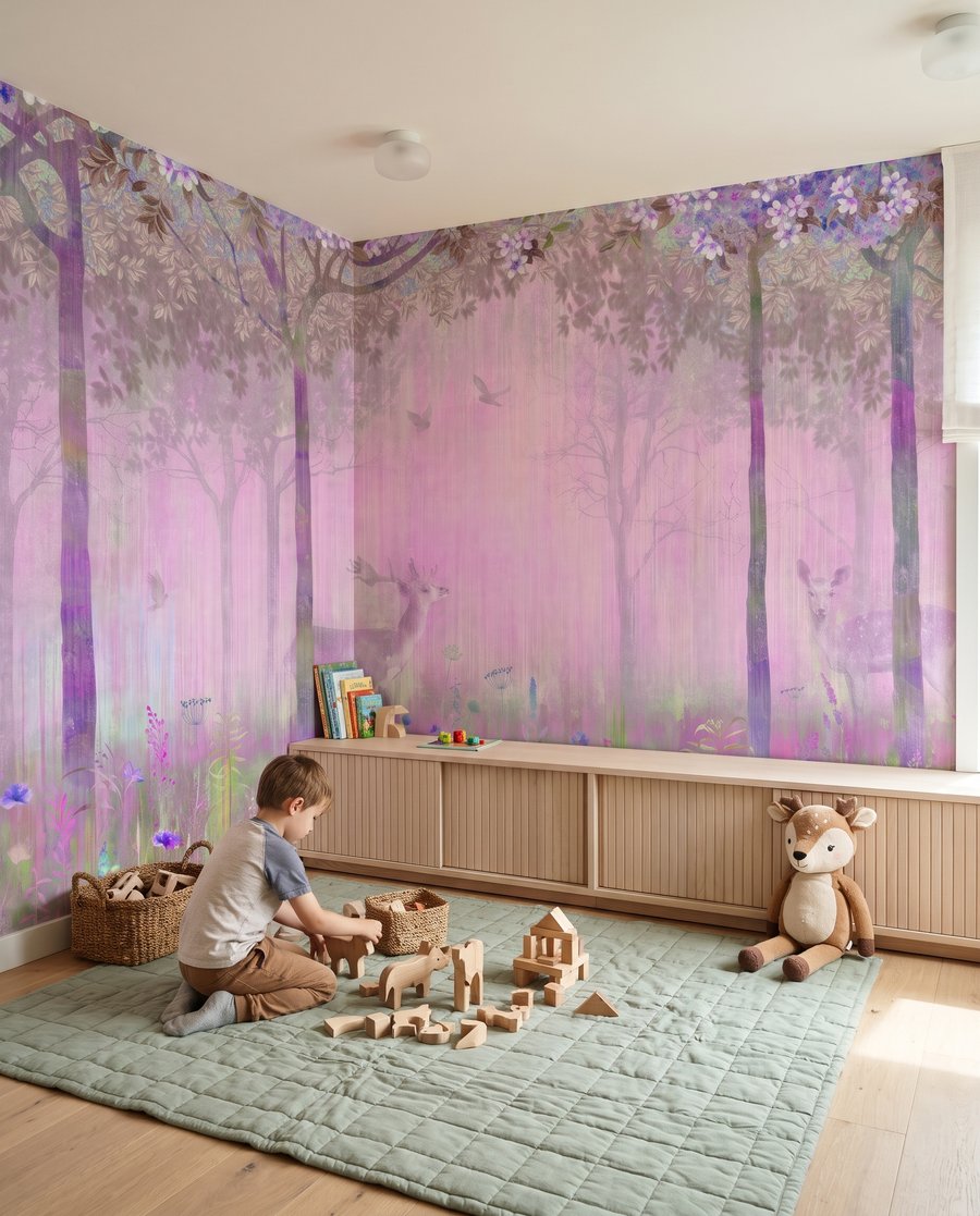 Cerb printre flori — interior 3