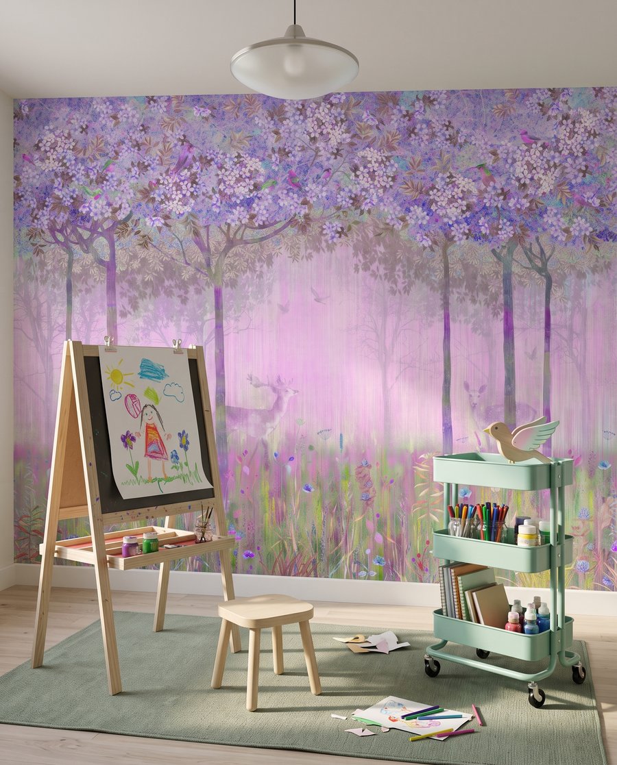 Cerb printre flori — interior 4