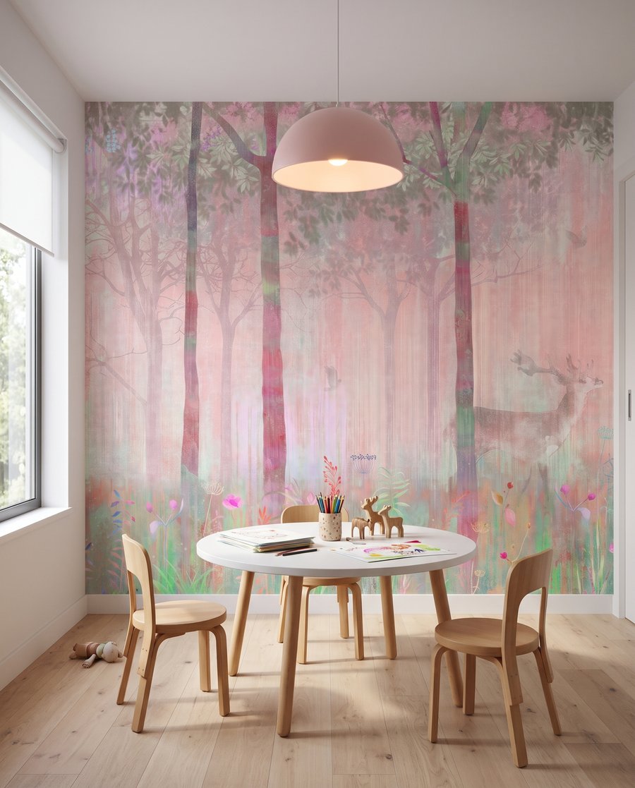 Cerb printre flori — interior 2