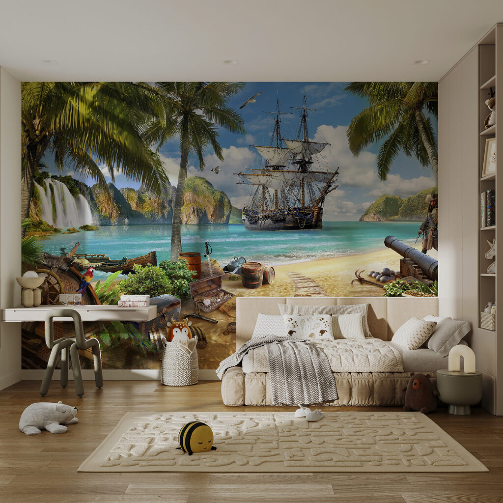 Corabie pirat pe plajă — interior 11
