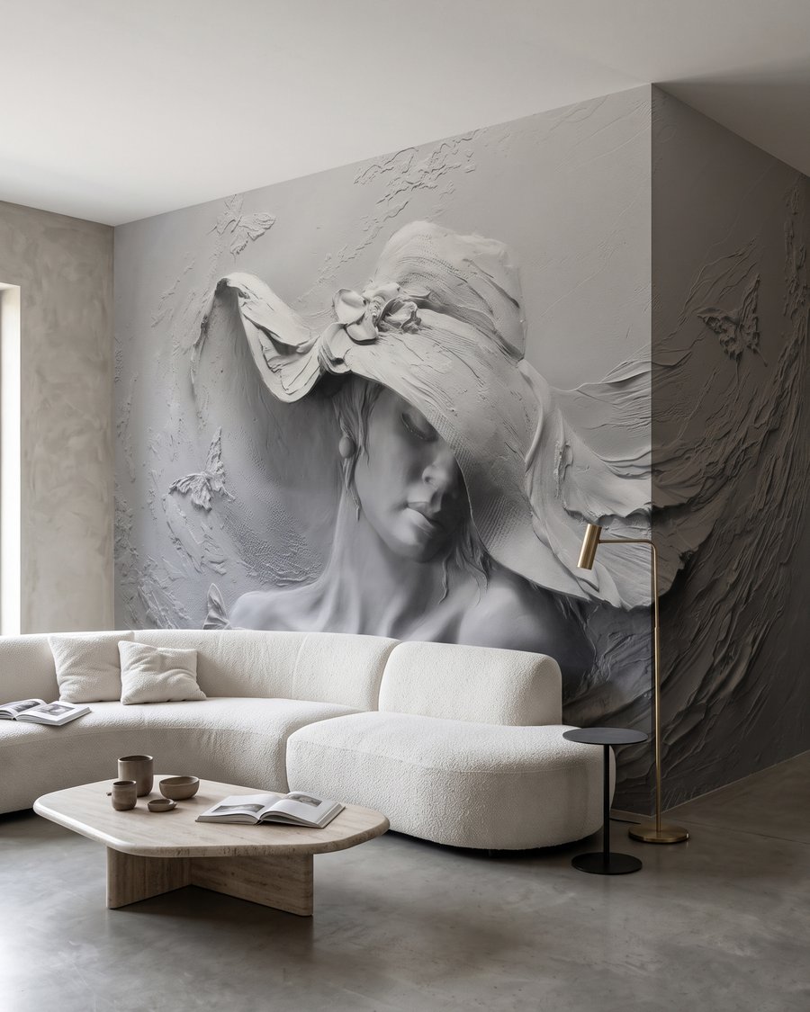 Femeie cu pălărie ondulată — interior 3