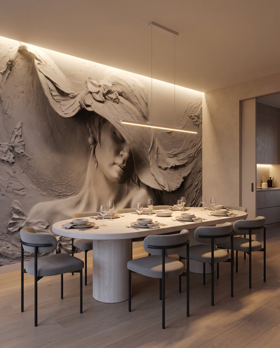 Femeie cu pălărie ondulată — interior 5