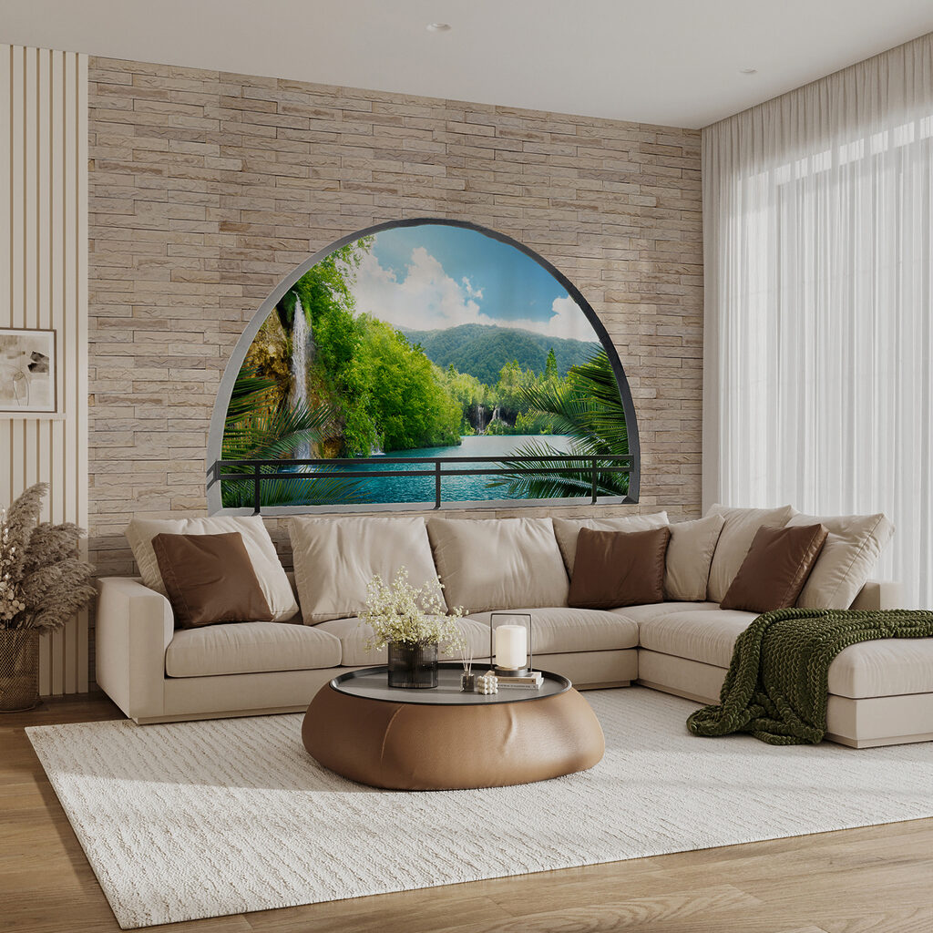 Râu prin arcadă rotundă — interior 10