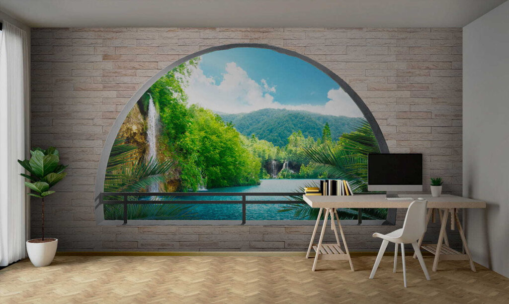 Râu prin arcadă rotundă — interior 9