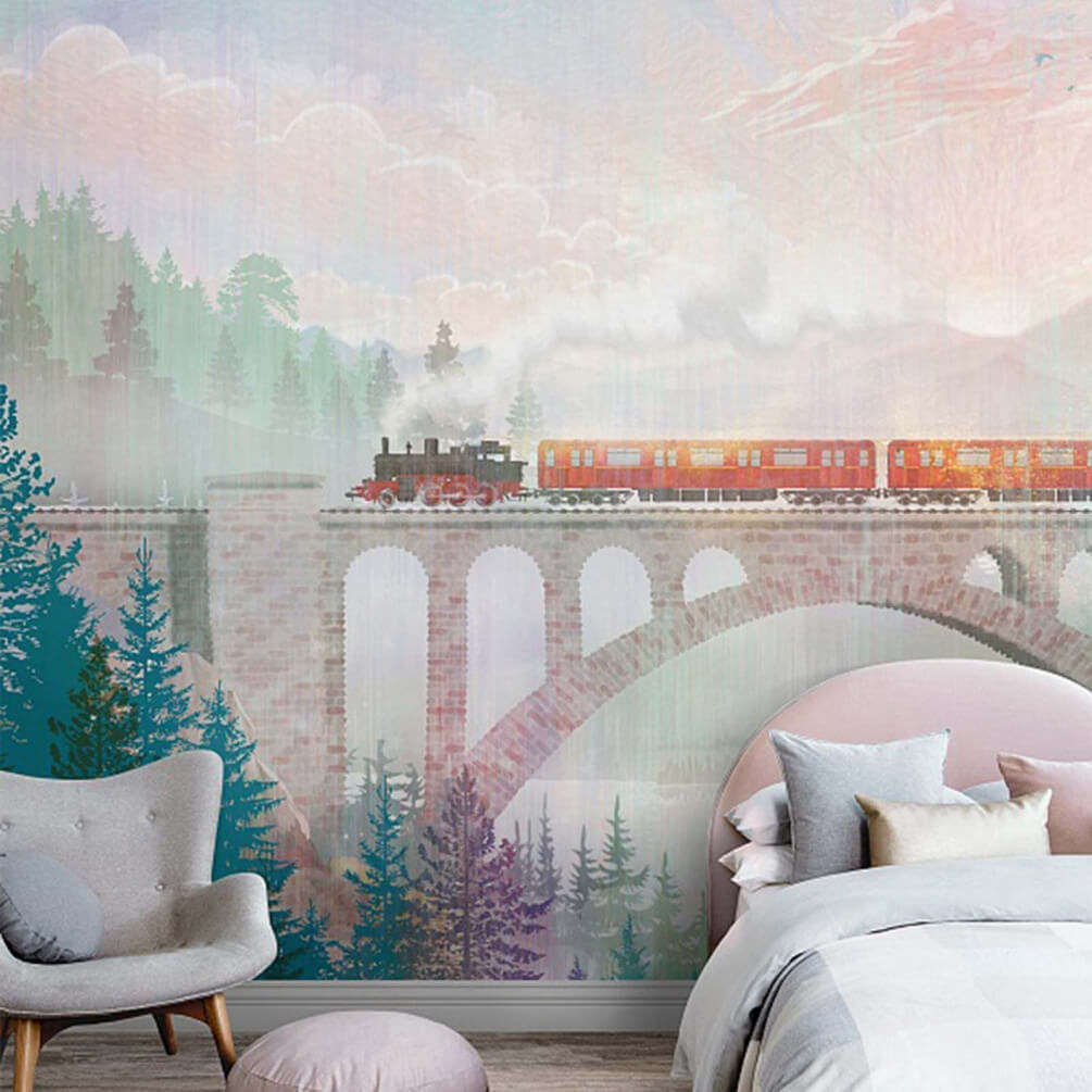 Tren peste viaduct — interior 1