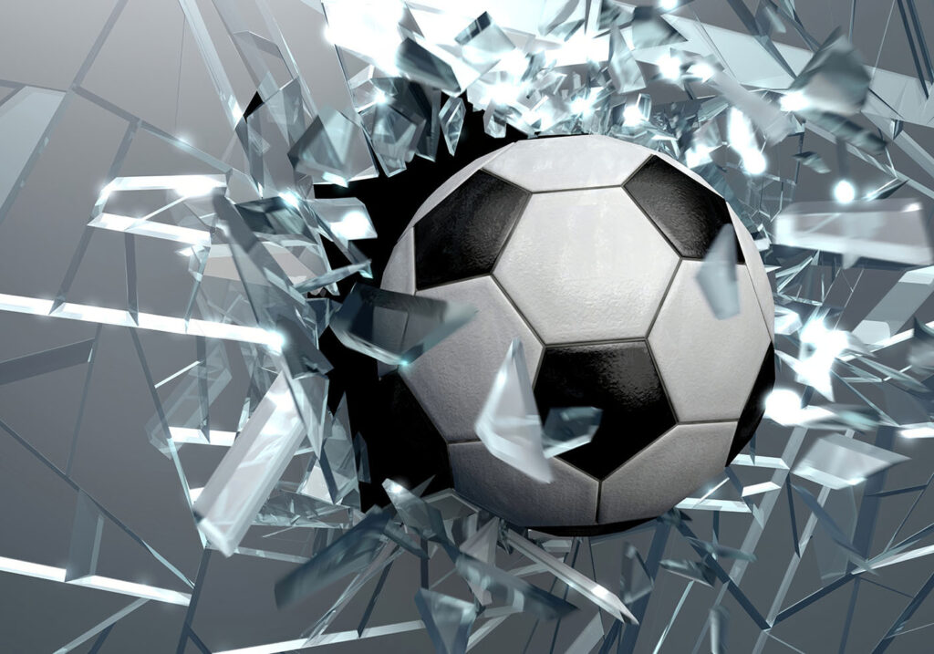 Fotbal prin cioburi — design complet
