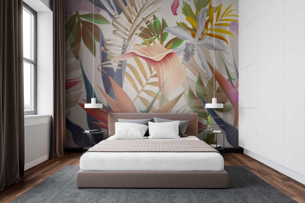 Flori dense printre frunze — interior 2