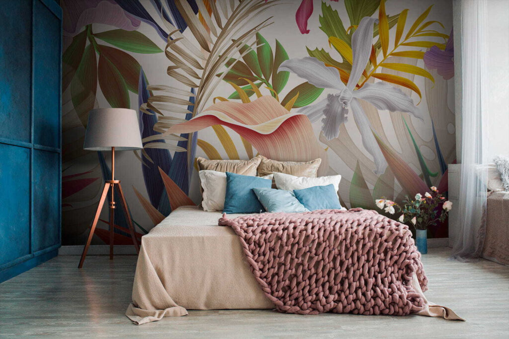 Flori dense printre frunze — interior 3