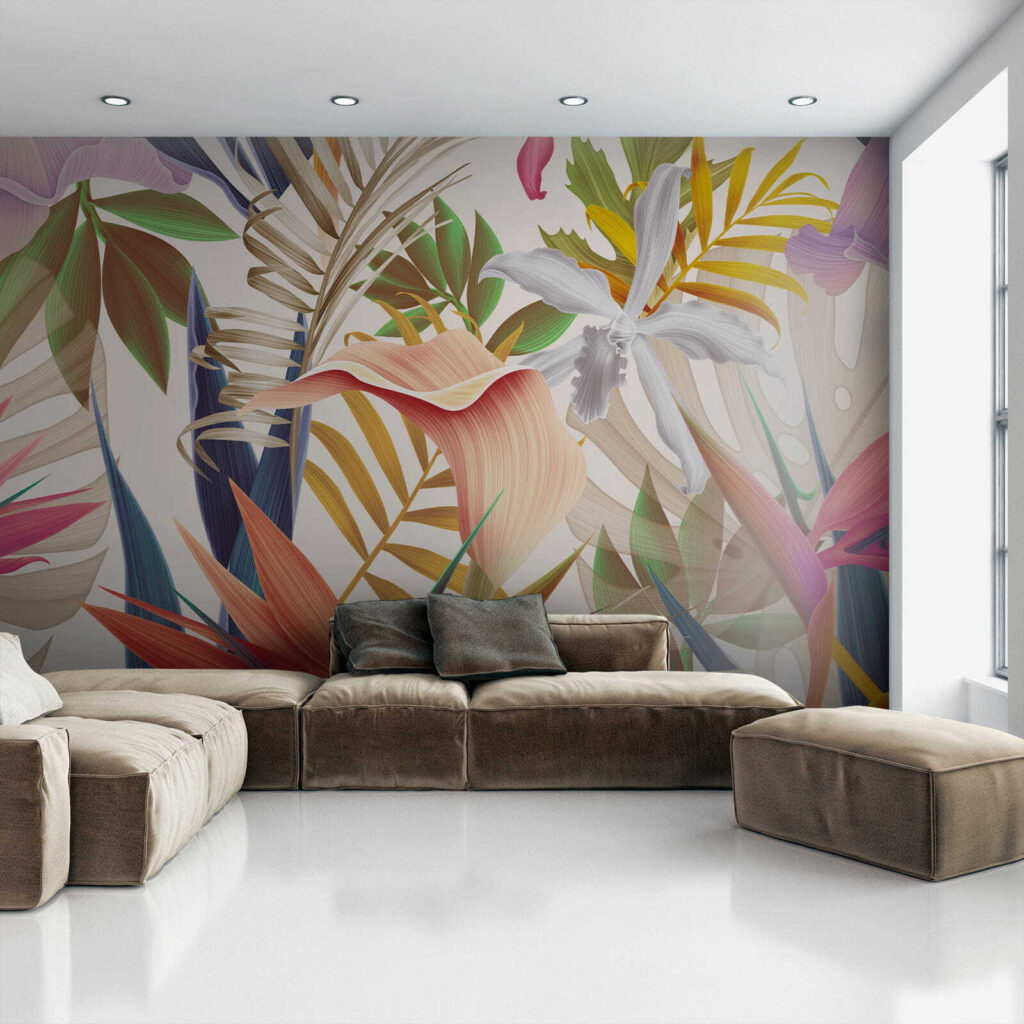 Flori dense printre frunze — interior 8