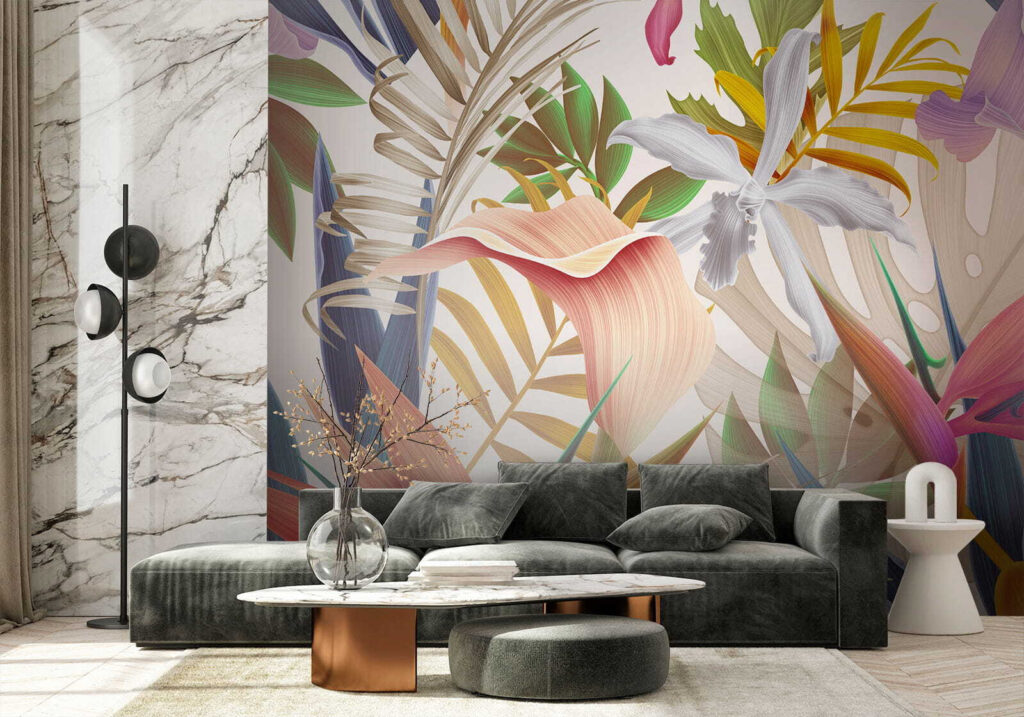 Flori dense printre frunze — interior 9
