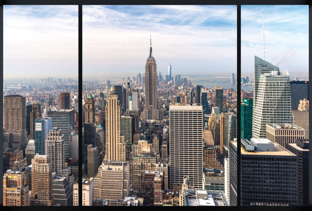 Manhattan prin rame negre — design complet