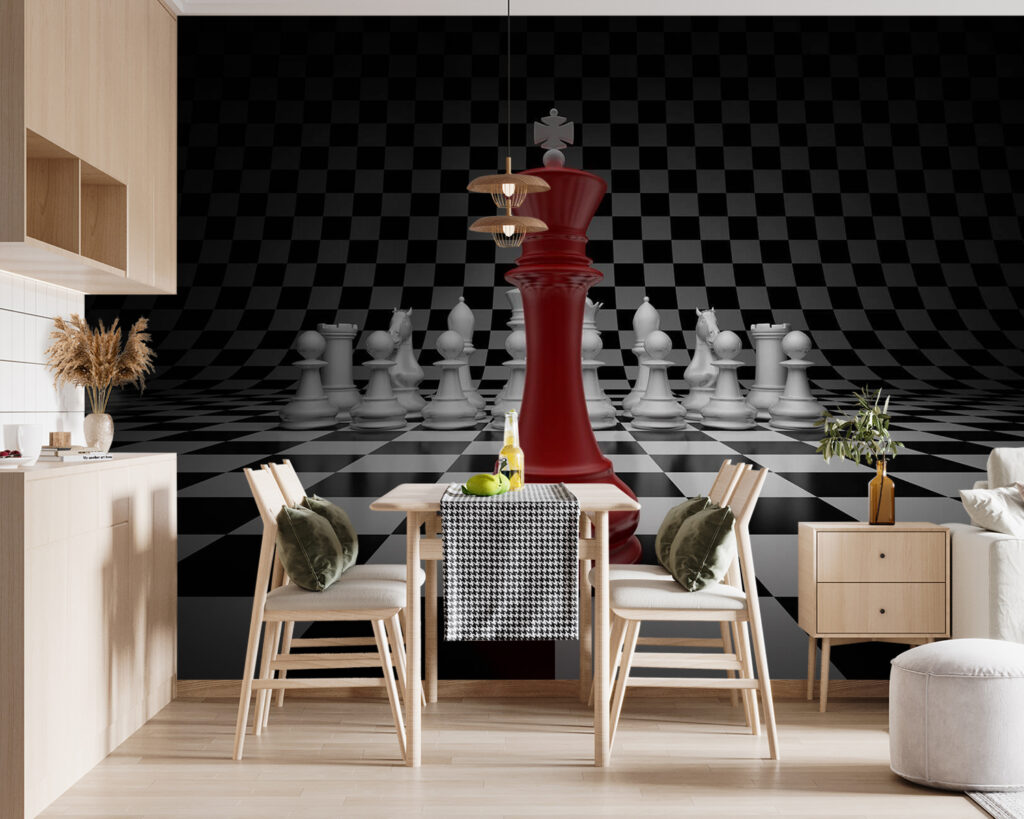 Rege roșu între pioni — interior 4