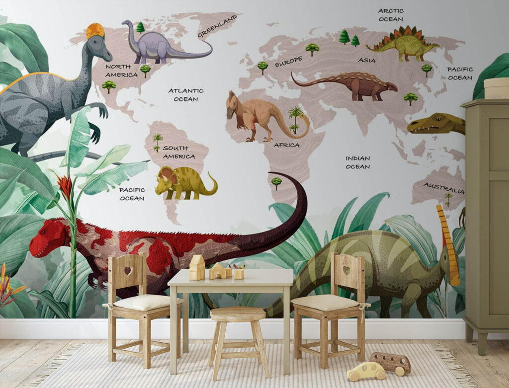 Dinozauri în fața hărții — interior 2