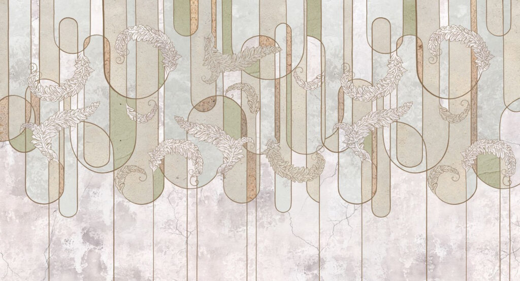 Arcade geometrice pe alb — design complet