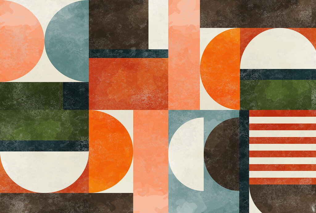 Semicercuri colorate — design complet