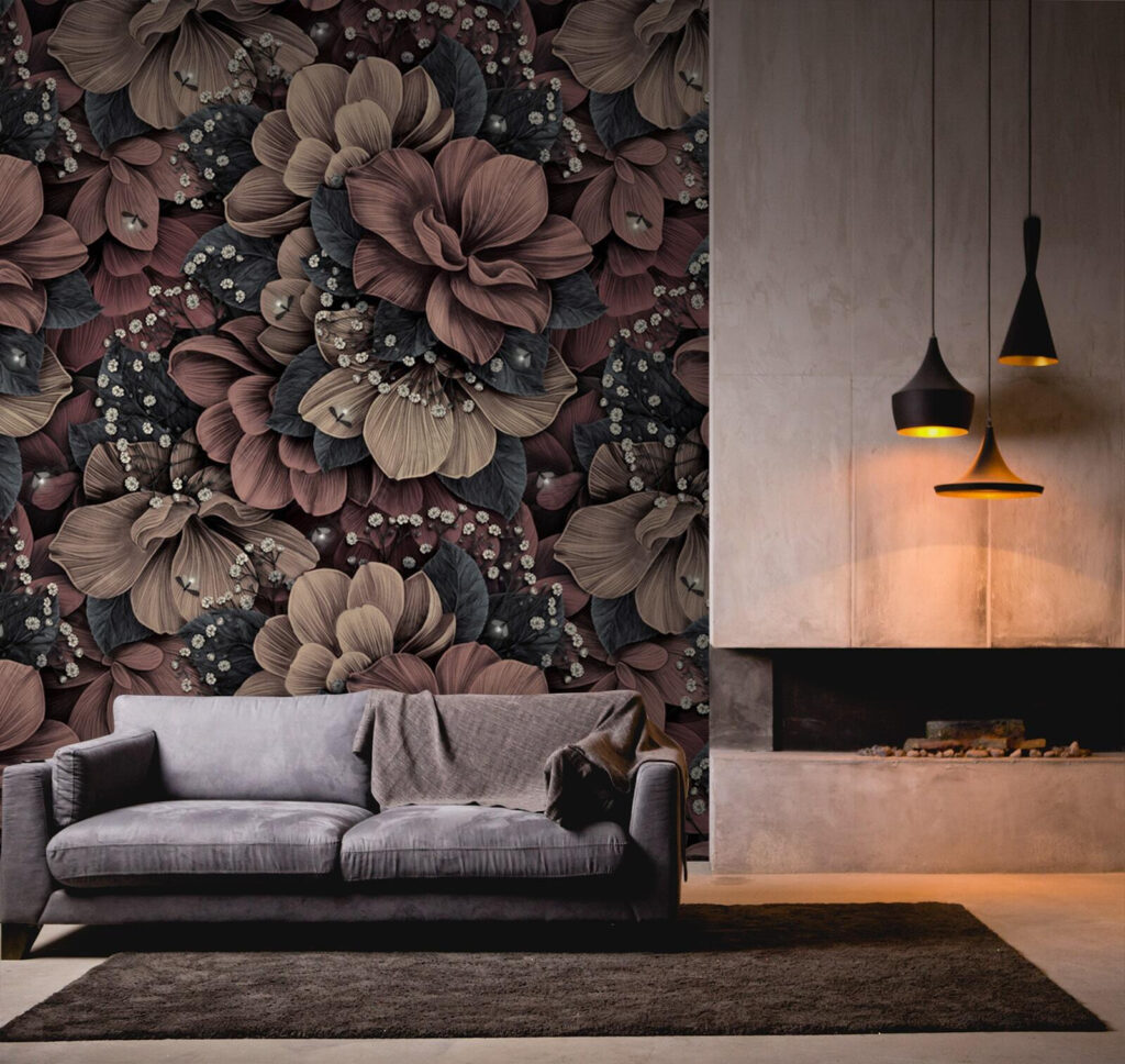 Flori brun-roșcate în umbră — interior 3