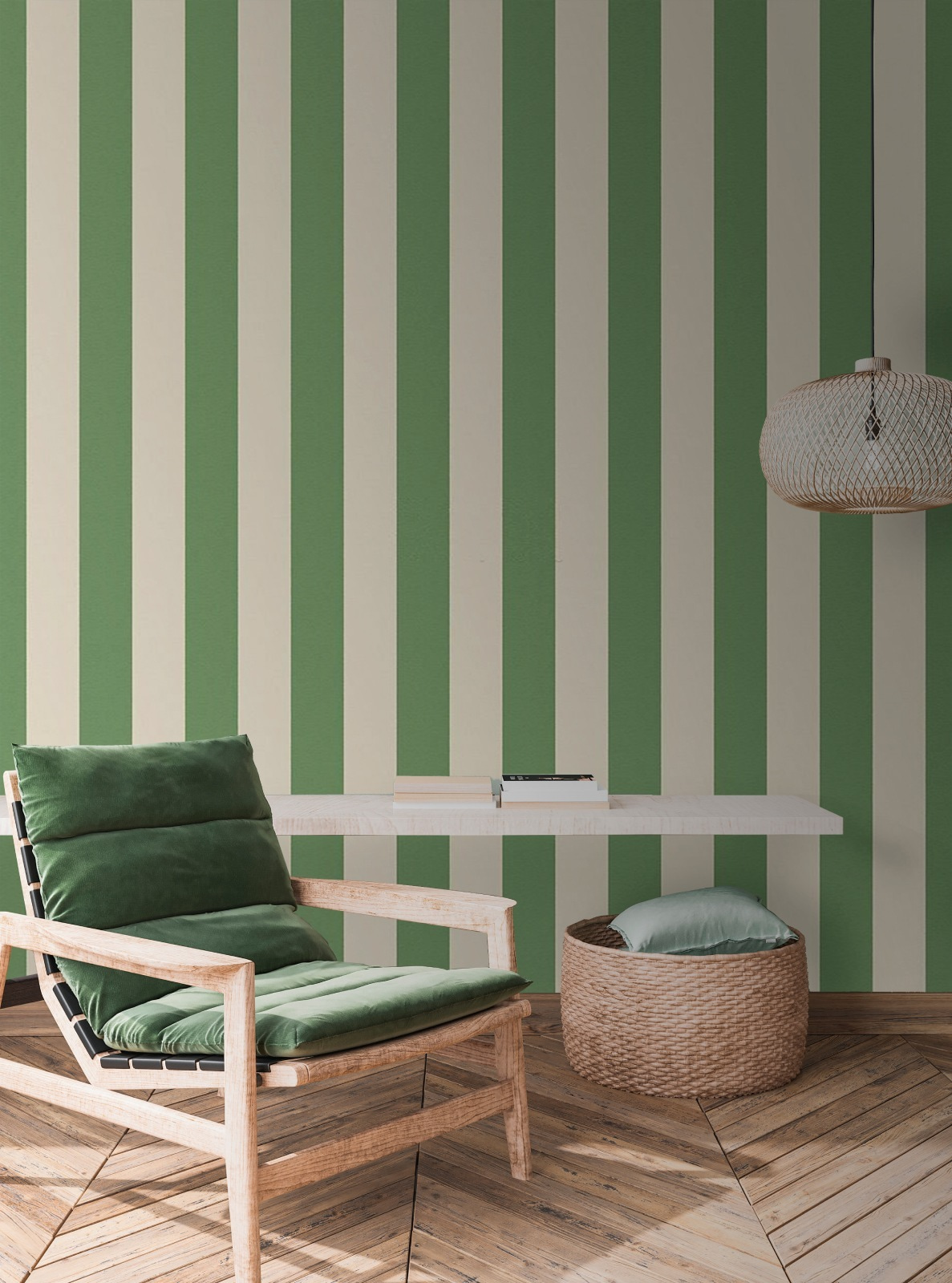 Dungi verzi pe crem — interior 1