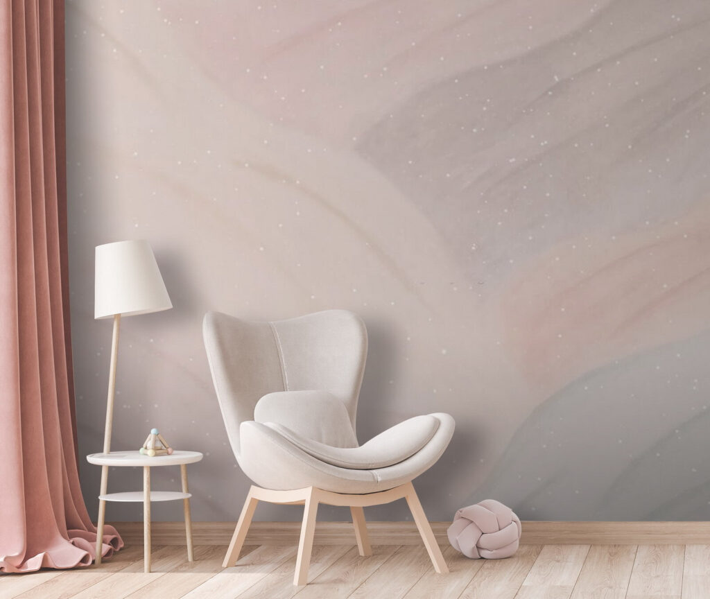Curgeri pastelate cu luminițe — interior 1