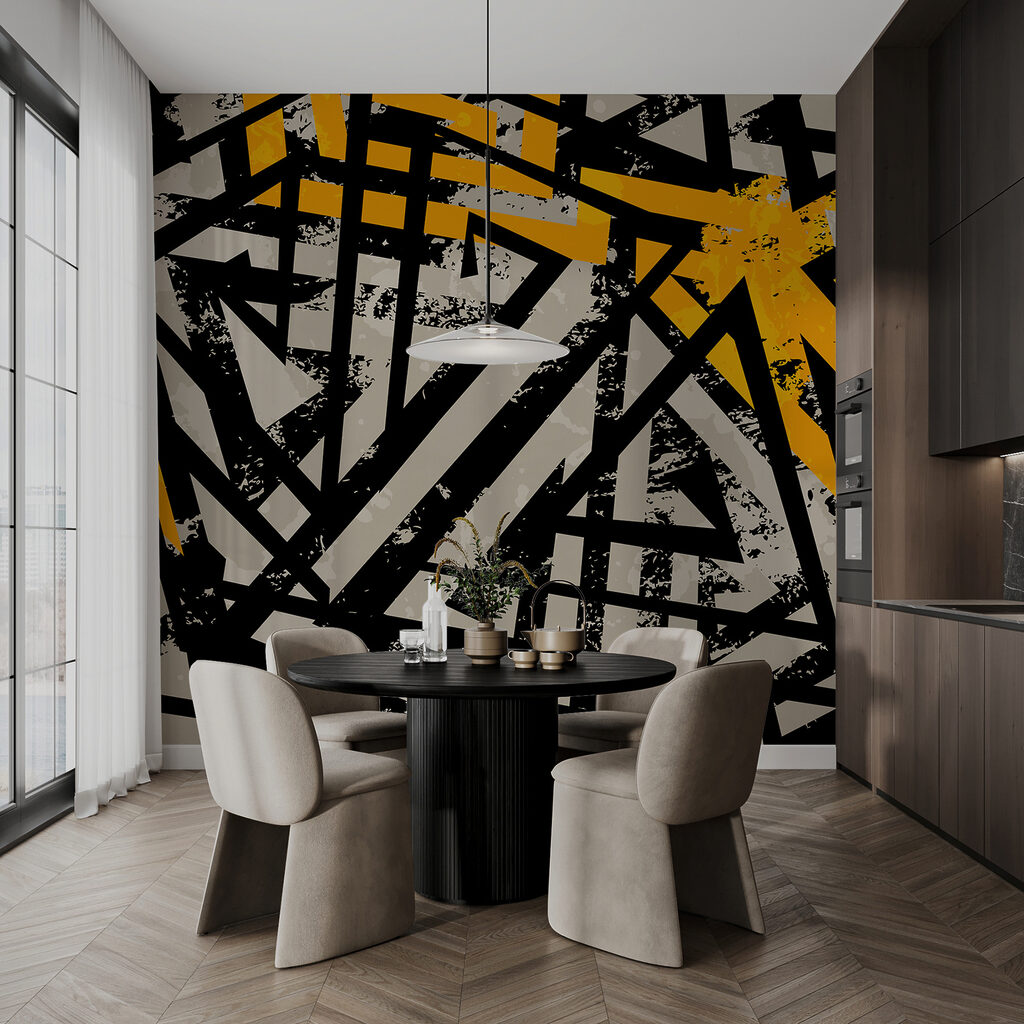 Linii negre cu galben — interior 4