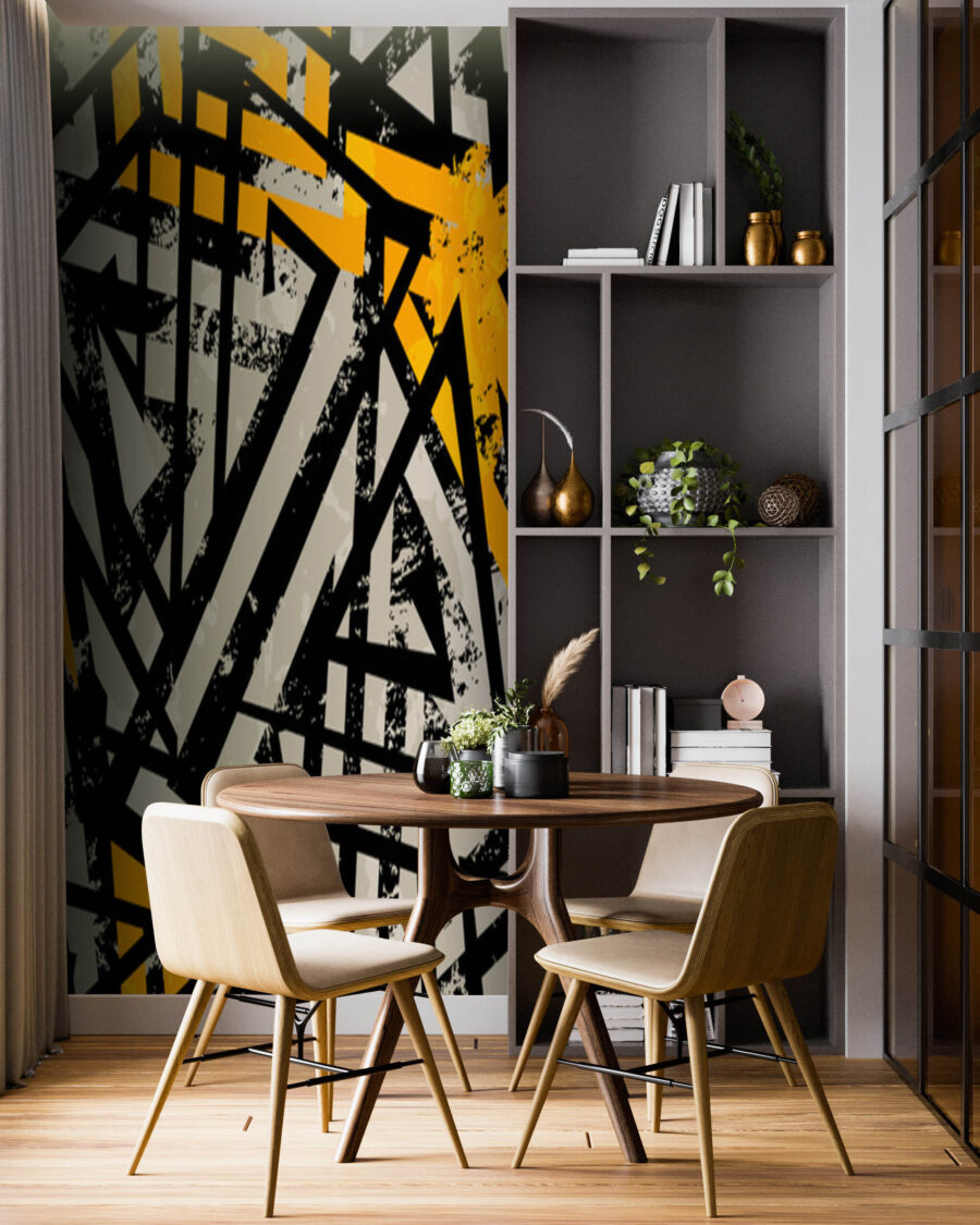 Linii negre cu galben — interior 3