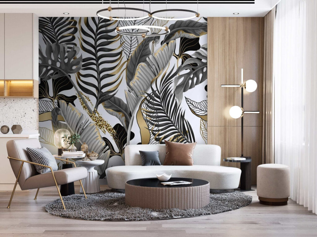 Frunze gri cu aur — interior 3