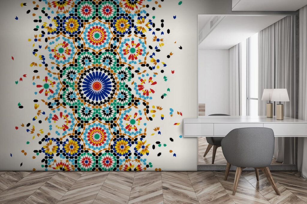 Rozete colorate pe bandă — interior 2