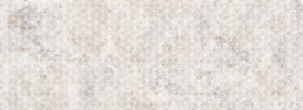 Geometrie palidă pe alb — design complet