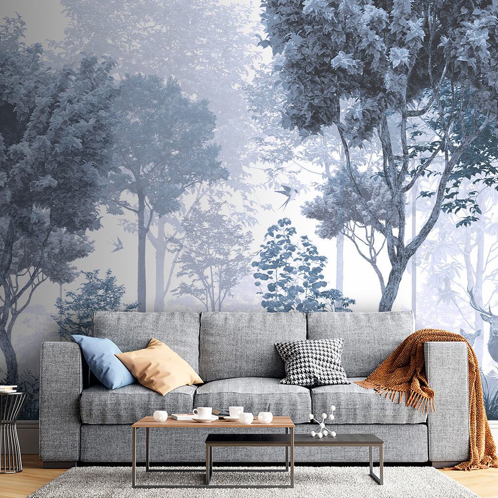 Cerbi în pădure cețoasă — interior 2