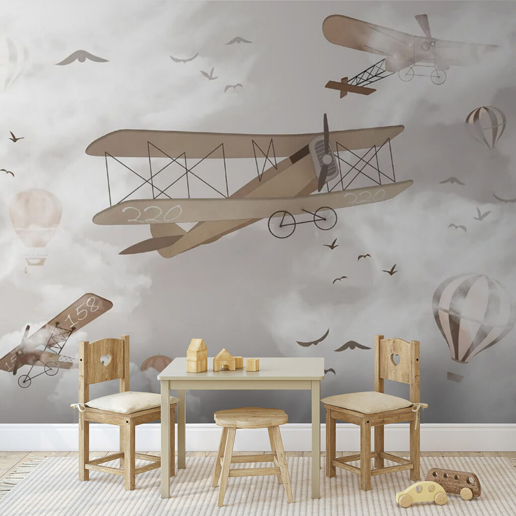 Avioane vechi printre nori — interior 4