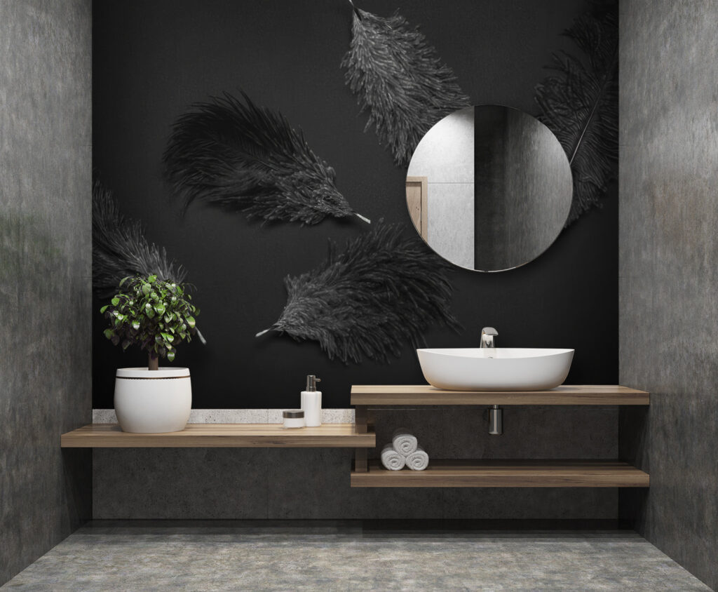 Pene întunecate pe negru — interior 2