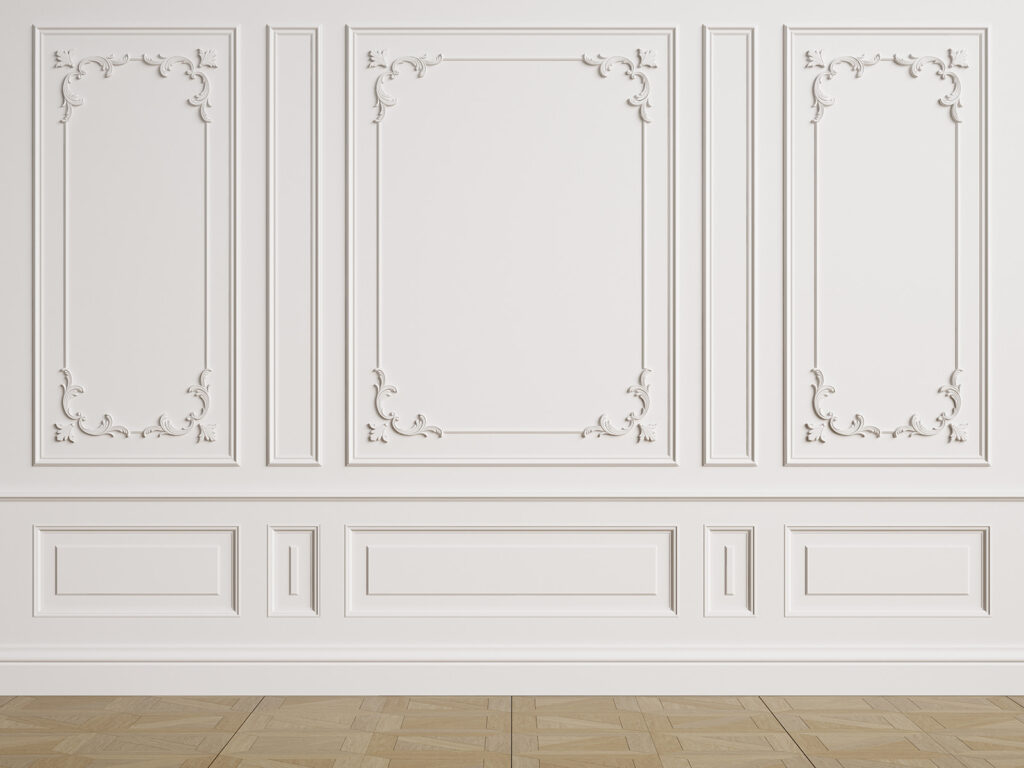 Perete cu panouri ornamentale — design complet