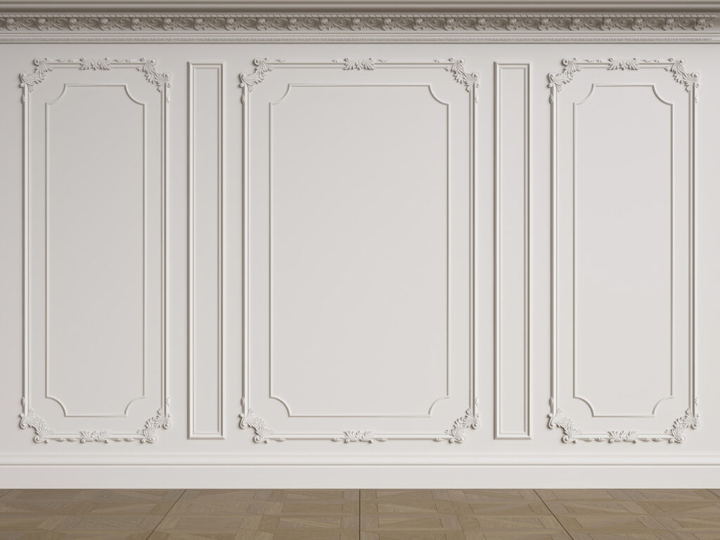Perete liniștit cu ornamente — design complet