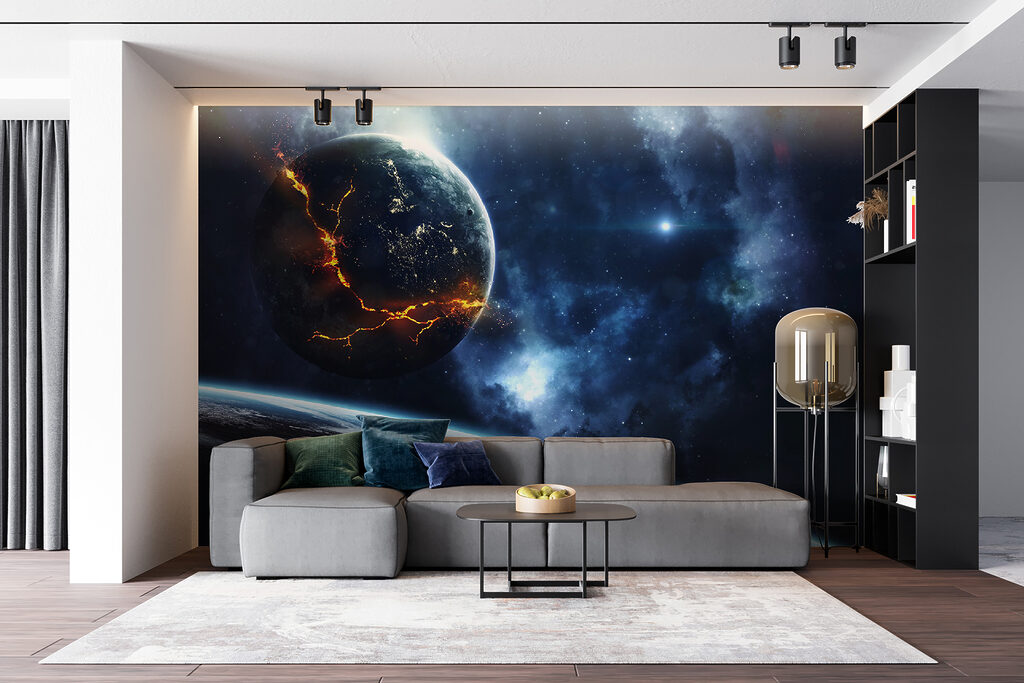 Planetă cu crăpături strălucitoare — interior 3