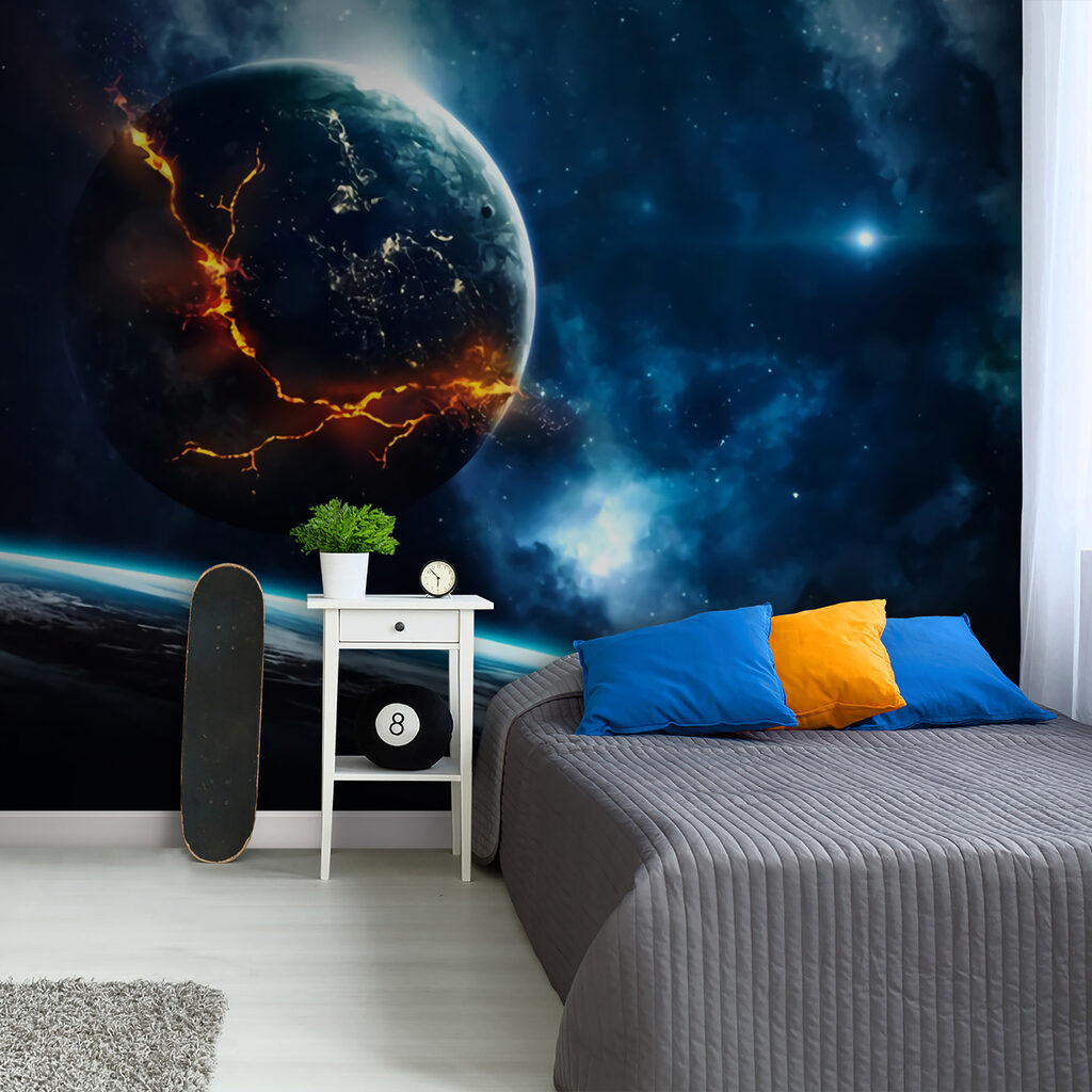 Planetă cu crăpături strălucitoare — interior 4