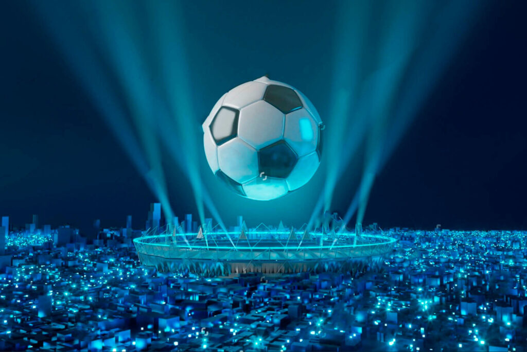 Minge deasupra stadionului — design complet