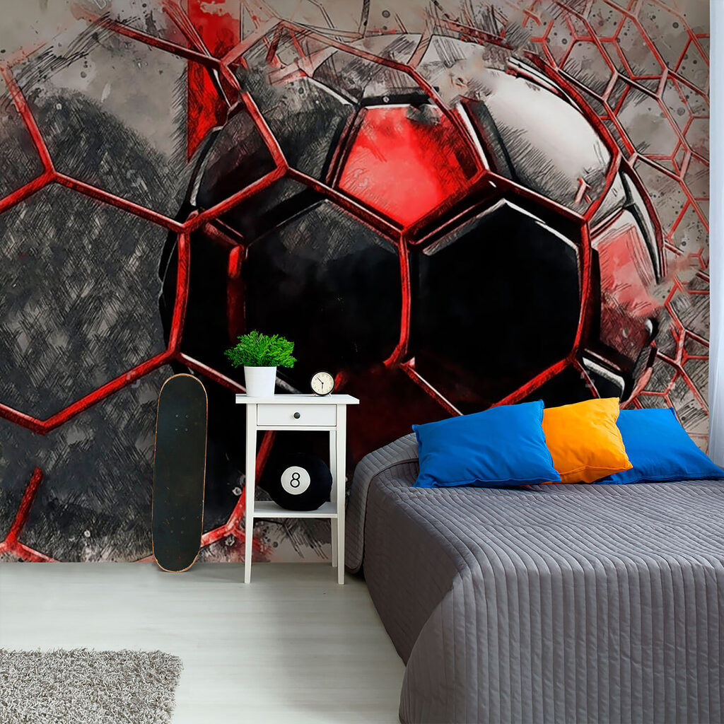 Minge roșie prin crăpături — interior 5