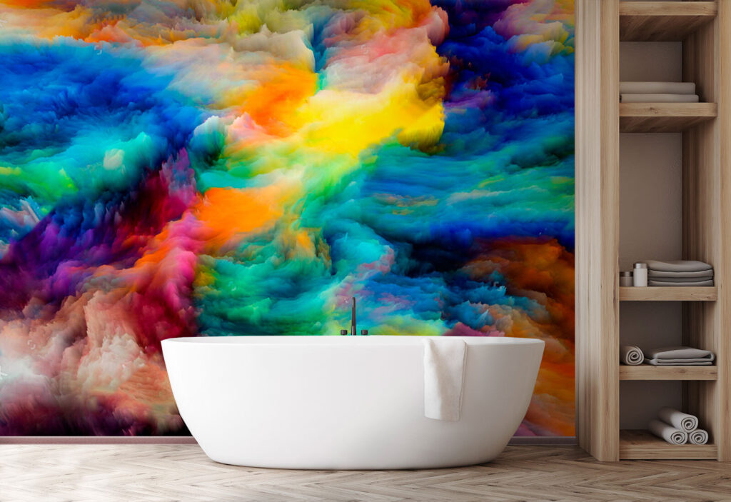 Nori colorați în vârtej — interior 1