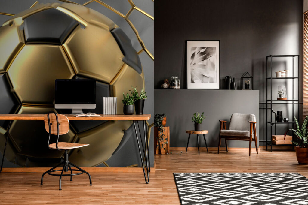 Minge aurie cu hexagoane — interior 3