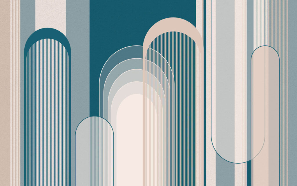 Arce în dungi pastelate — design complet