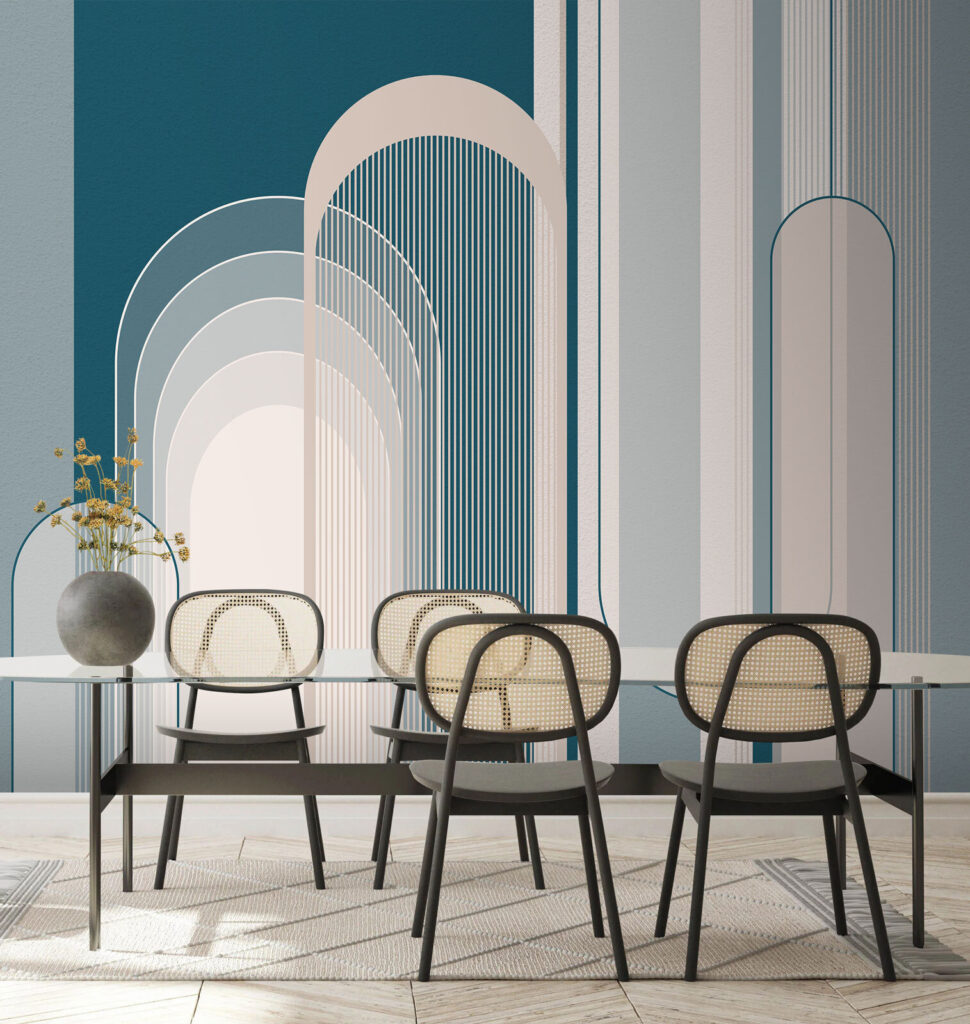 Arce în dungi pastelate — interior 1