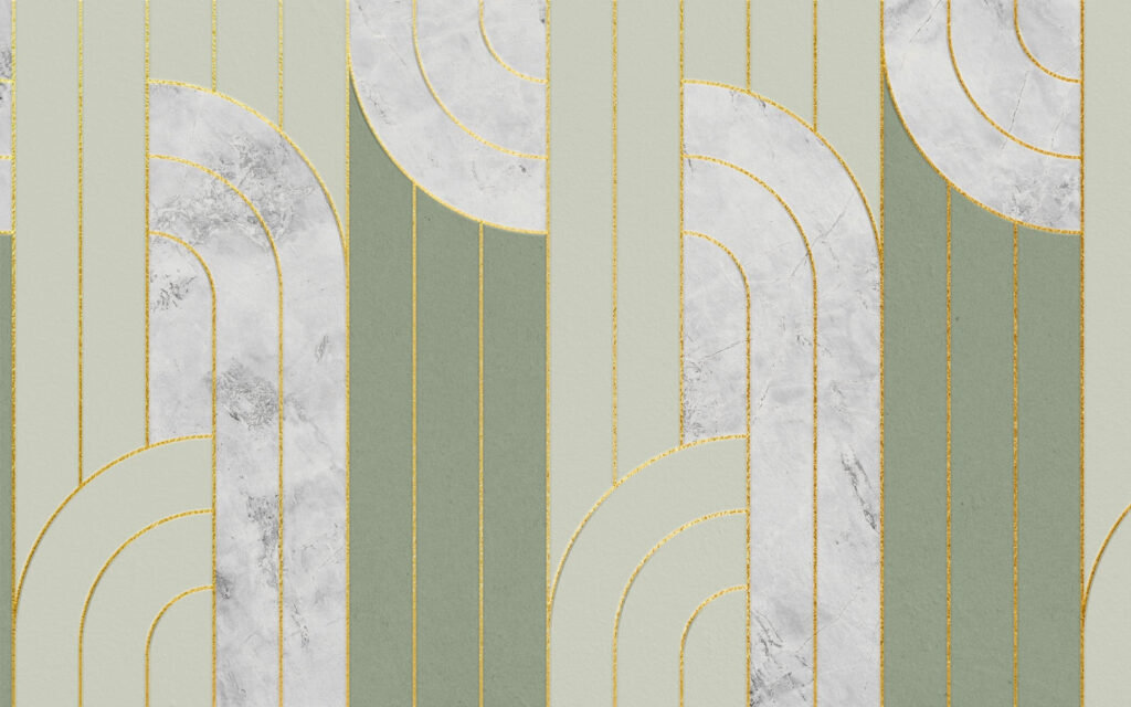Arce cu linii aurii — design complet