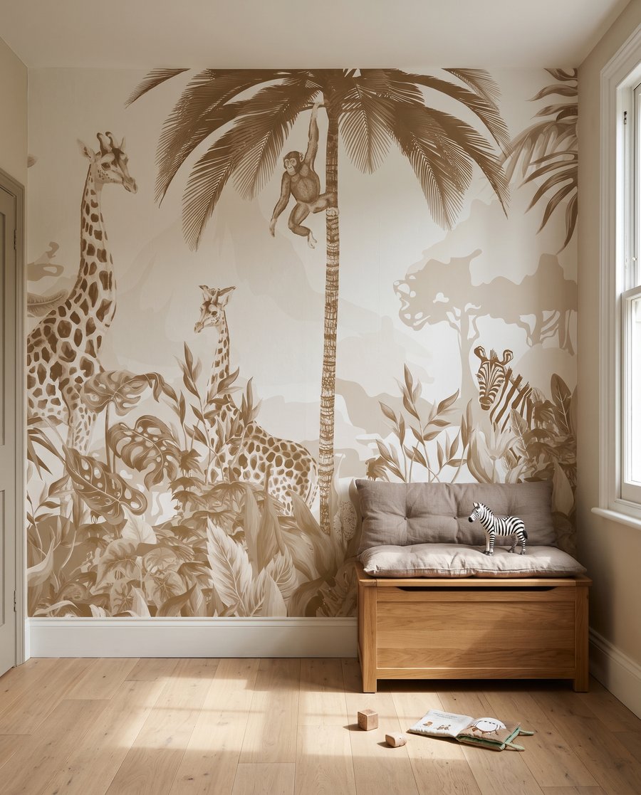 Girafe în verde auriu — interior 5